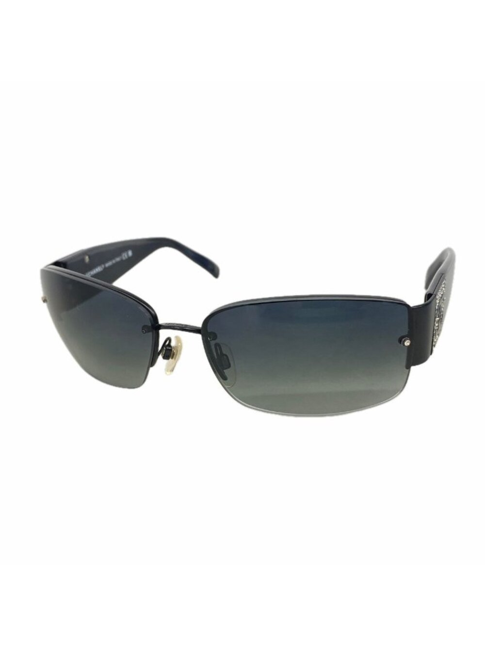 Chanel Sunglasses Black Silver Eyewear